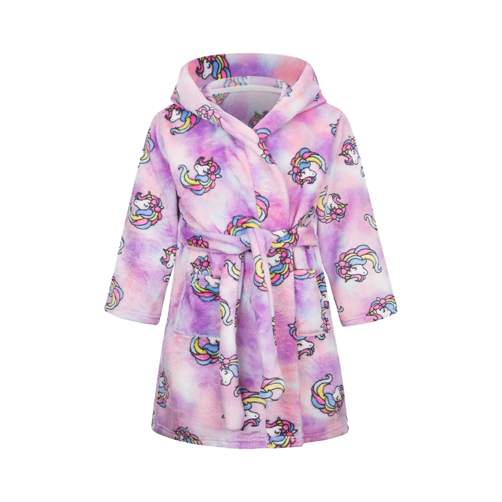 Kids Bathrobe Child 2-12Years For Boy Girl Four Seasons Sleepwear