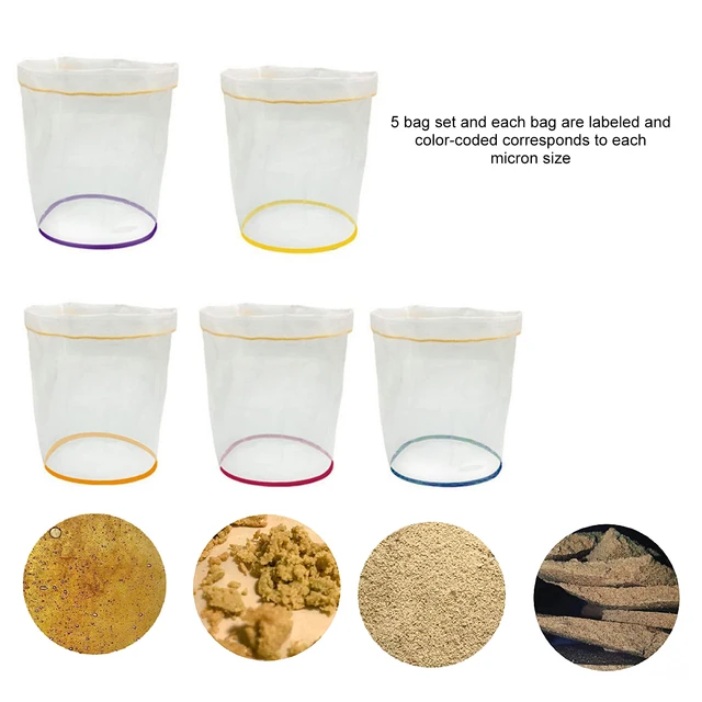 5Db 1 Gallon/5 Gallon (Opcionális) Szűrőzsák Buborékzsák Gyógynövény Jég Lényegi Kivonó Készlet Mikron Húzózsinór Extrahing Táskák - Image 4
