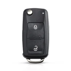 Premium Replacement Folding Car Key Shell Case - 3 Button Design (2 Buttons)