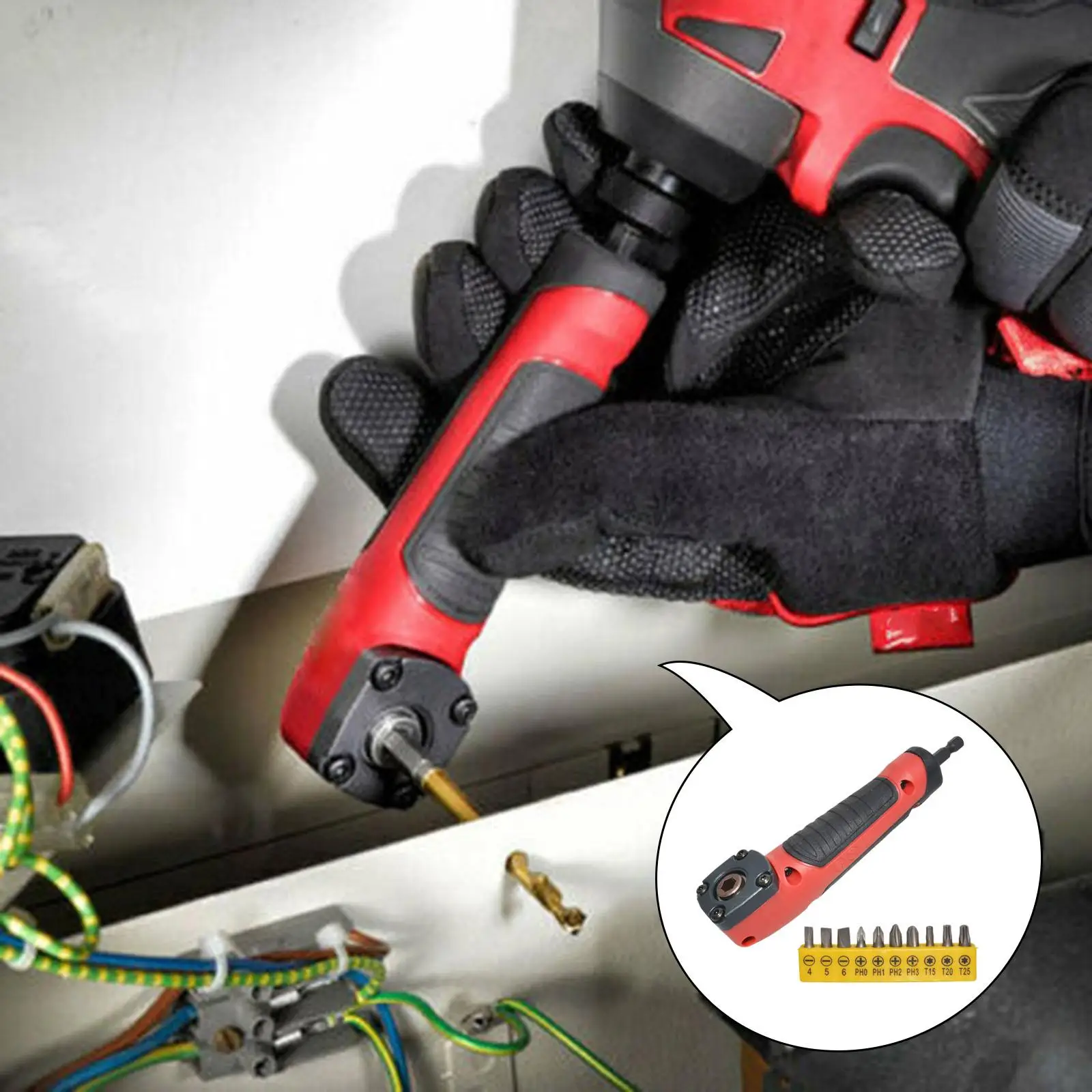 Adattatore Per Trapano Ad Angolo Retto 90° – Mandrino A Chiave 1-10 Mm, Coppia Max 25 Nm, Velocità 1500 RPM