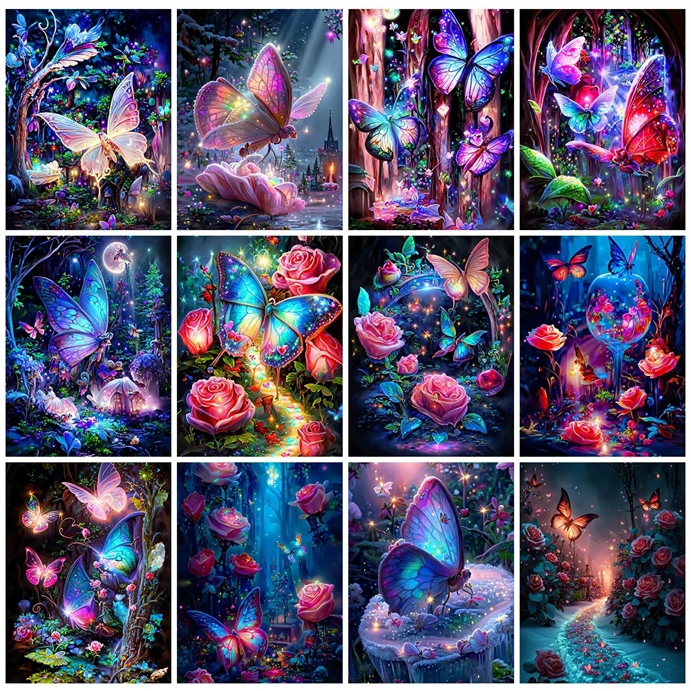 5D Diy Diamond Painting Abstract Oil Painting Style Butterfly Diamond Art  Animals Embroidery Cross Stitch Mosaic Home Decor Gift - AliExpress