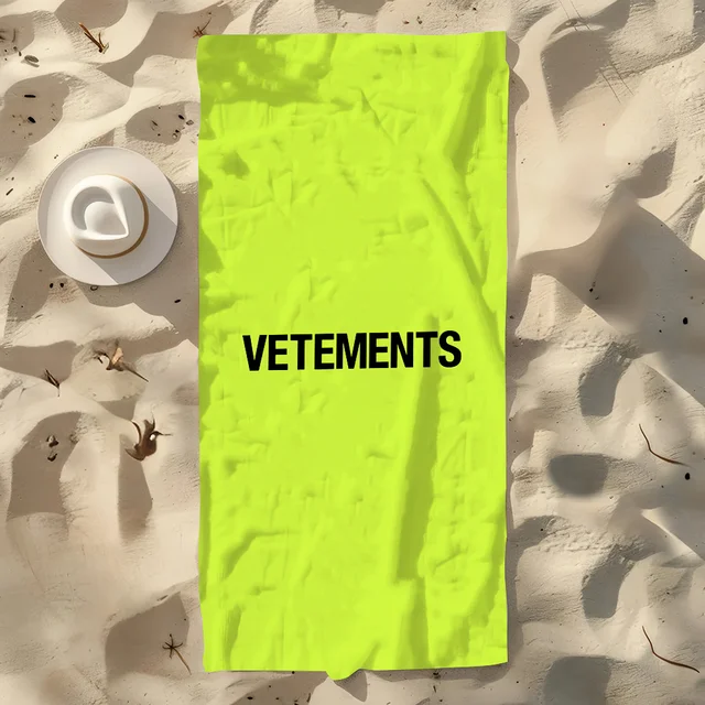 Fashion Towel Soft Pool Gift For Travel Gym Shower Camping Quick Dry Sports V-Vetements Logo Large Beach Towel Fashion Towel Soft Pool Gift For Travel Gym Shower Camping Quick Dry Sports V-Vetements Logo Large Beach Towel