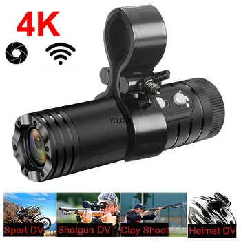 NTK96670 4K Camera Outdoor Anti Shake Hunting Camera Portable Sport DV WiFi Motorcycle Bike Helmet Camera Mount Clip 1