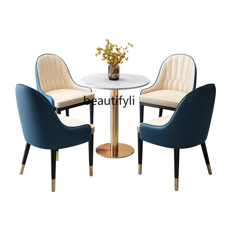 

zqNordic Simple Sales Office Department Hotel Negotiation Reception Negotiation Table and Chair Combination