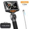 TESLONG TD500 3.9MM Lens Articulating Borescope 1080P 5 Inch IPS Screen Two Way 360° Steering Endoscope Camera with WIFI 1
