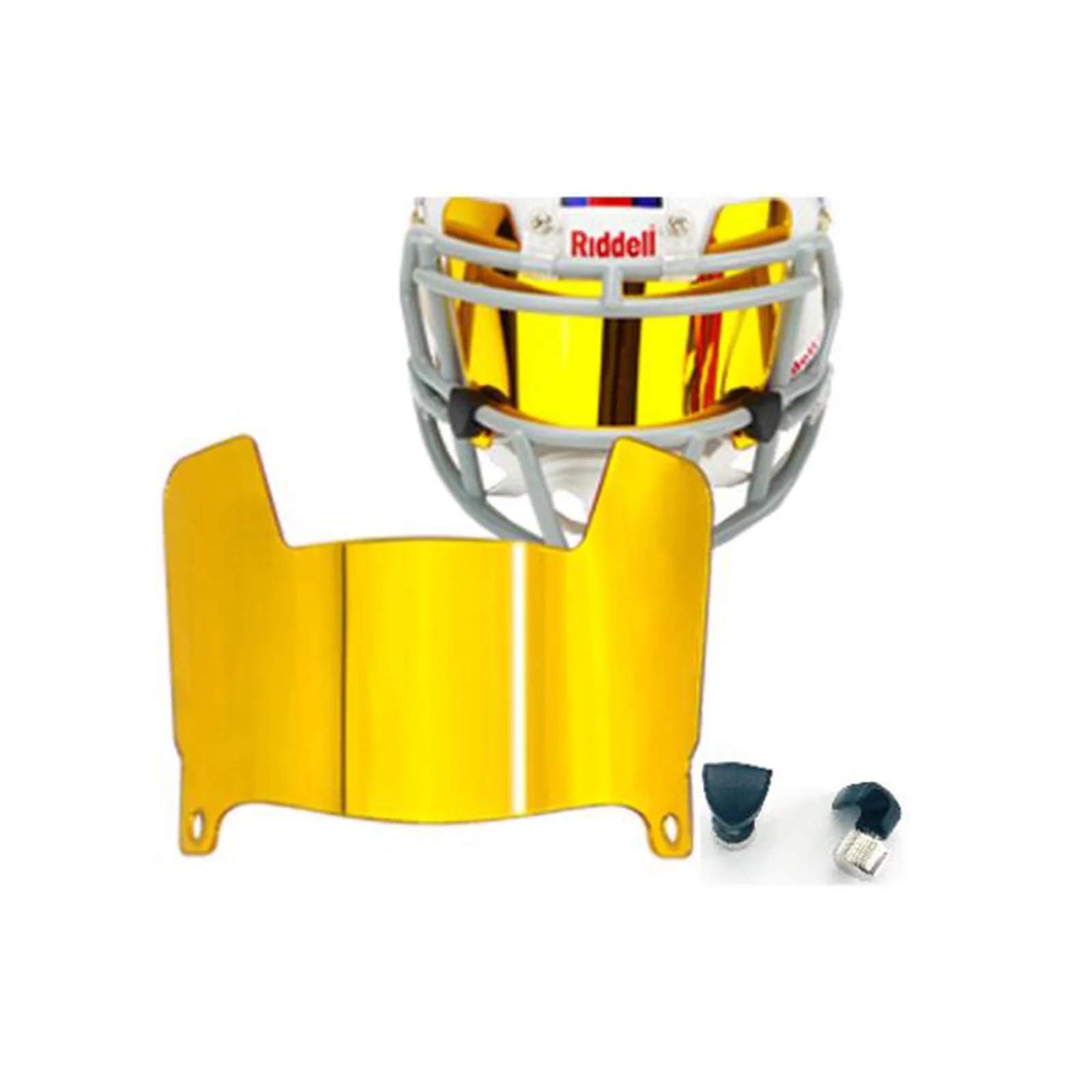 Football Visor Universal American Mini Football Helmet Visor with Clips Rugby Eye Shield Visors for Collectors and Builders football visor