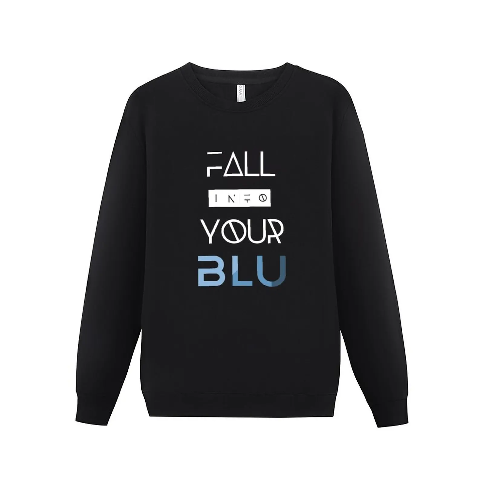 

New BLU White Text Sweatshirt men's sweat-shirt set streetwear men men's clothes tracksuit men new sweatshirts