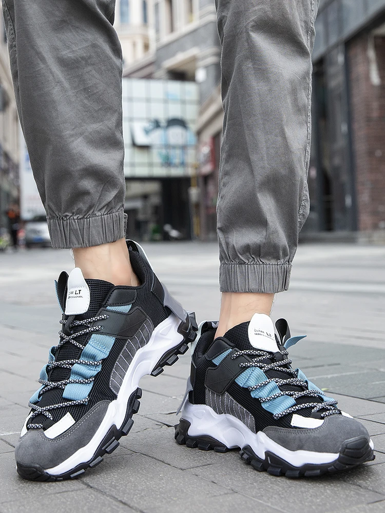 Herren-Outdoor-Wander- und Laufschuhe in großen Größen, bequeme, lässige, vielseitige, modische Sportschuhe für Paare zum Training – Detail 5