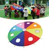 Multi Person Interaction Outdoor Toy Whack-a-mole Rainbow Umbrella Parachute Game Rainbow Umbrella Parachute Children Toys 2