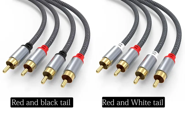 Cavo Audio 2x RCA Maschio / Maschio, 1m, Schermato, Dorato, PREMIUM - Foto 5