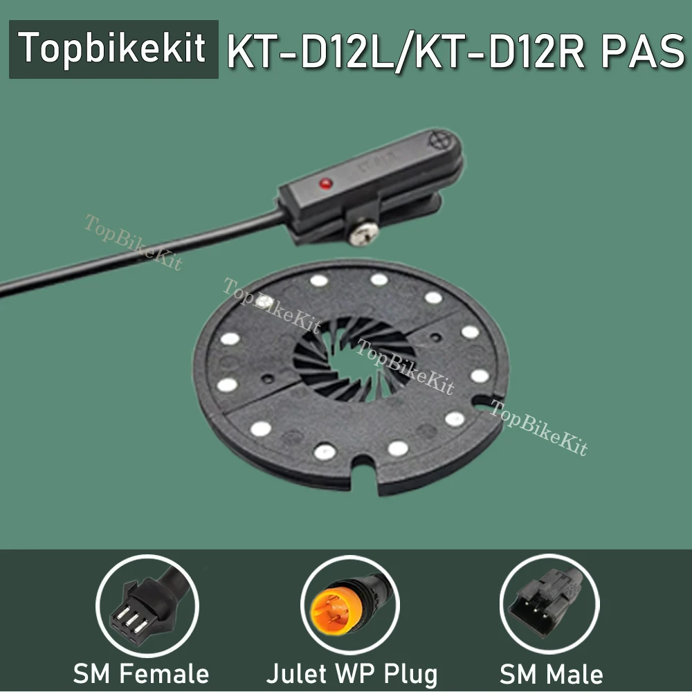 Sensore PAS KT-V12L Per E-Bike: 12 Magneti Pedalata Assistita, Doppio Sensore Di Sala, Facile Da Installare