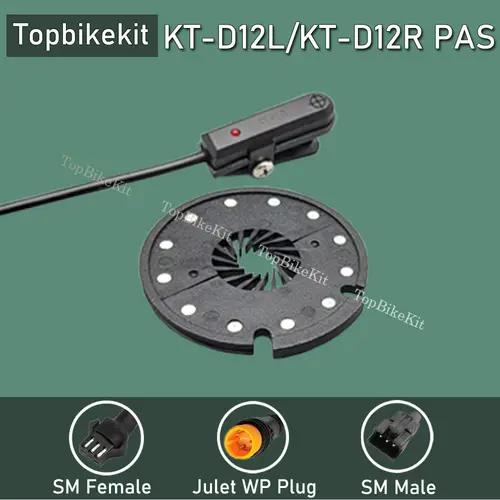 Ebike KT BZ-10C PAS/ KT-V12L PAS/ KT-D12L/R 5PAS 8PAS Pedal Assistant Sensor with 3pins Julet WP or SM-3A Plug Ebike Motor Parts - Image 3