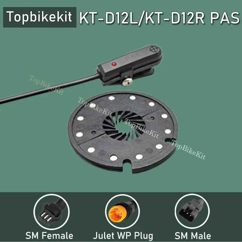 Ebike KT BZ-10C PAS/ KT-V12L PAS/ KT-D12L/R 5PAS 8PAS Pedal Assistant Sensor with 3pins Julet WP or SM-3A Plug Ebike Motor Parts - Image 3