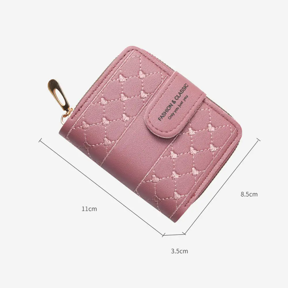 Fashion Candy Colors Women Wallets Short Polka Dots Leather Zipper Small  Wallet Purse Cards Holder Women's Purse Coin Bags - Wallets - AliExpress