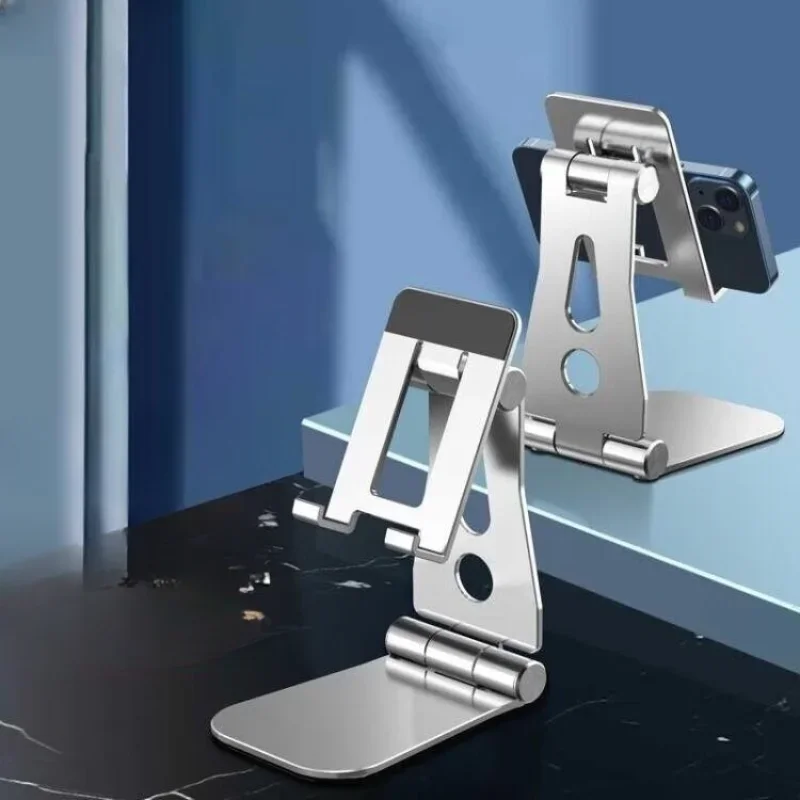 

Universal Metal Mobile Phone Holder Stand on Desktop Aluminum Alloy Holder For Adjustable Phone Stand