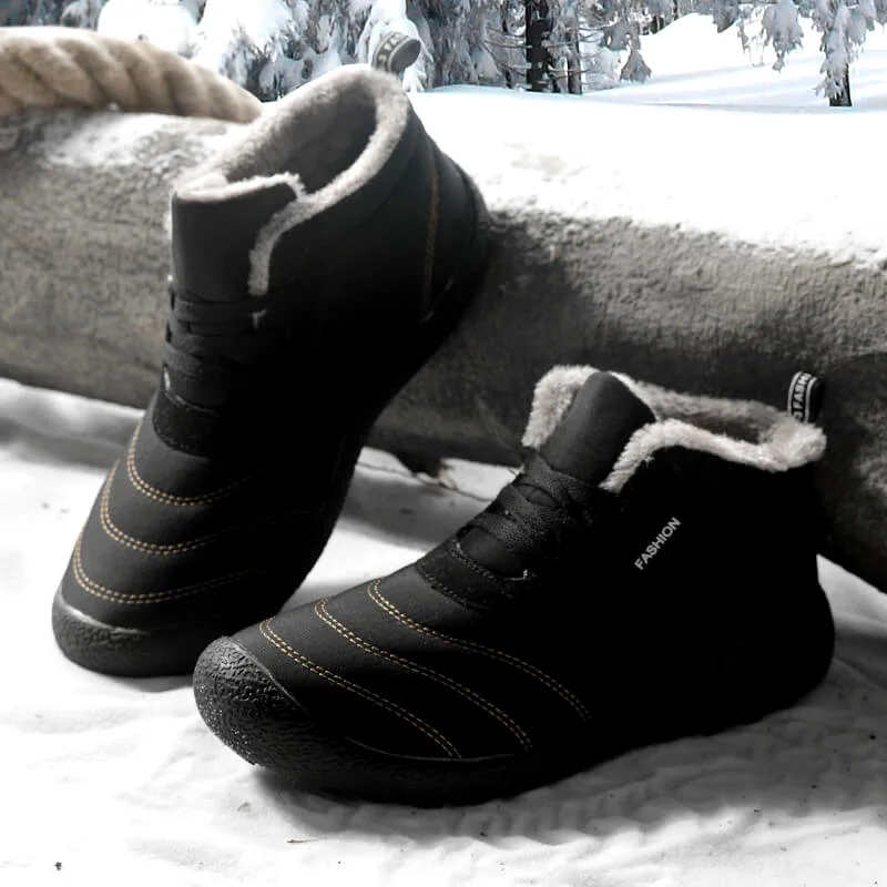 

Big Size 47 48 Winter Wear Men Canvas Snow Sneakers for Men Winter Boot Fashion Warm Comfy Outdoor High Top Snowshoes Male Boot