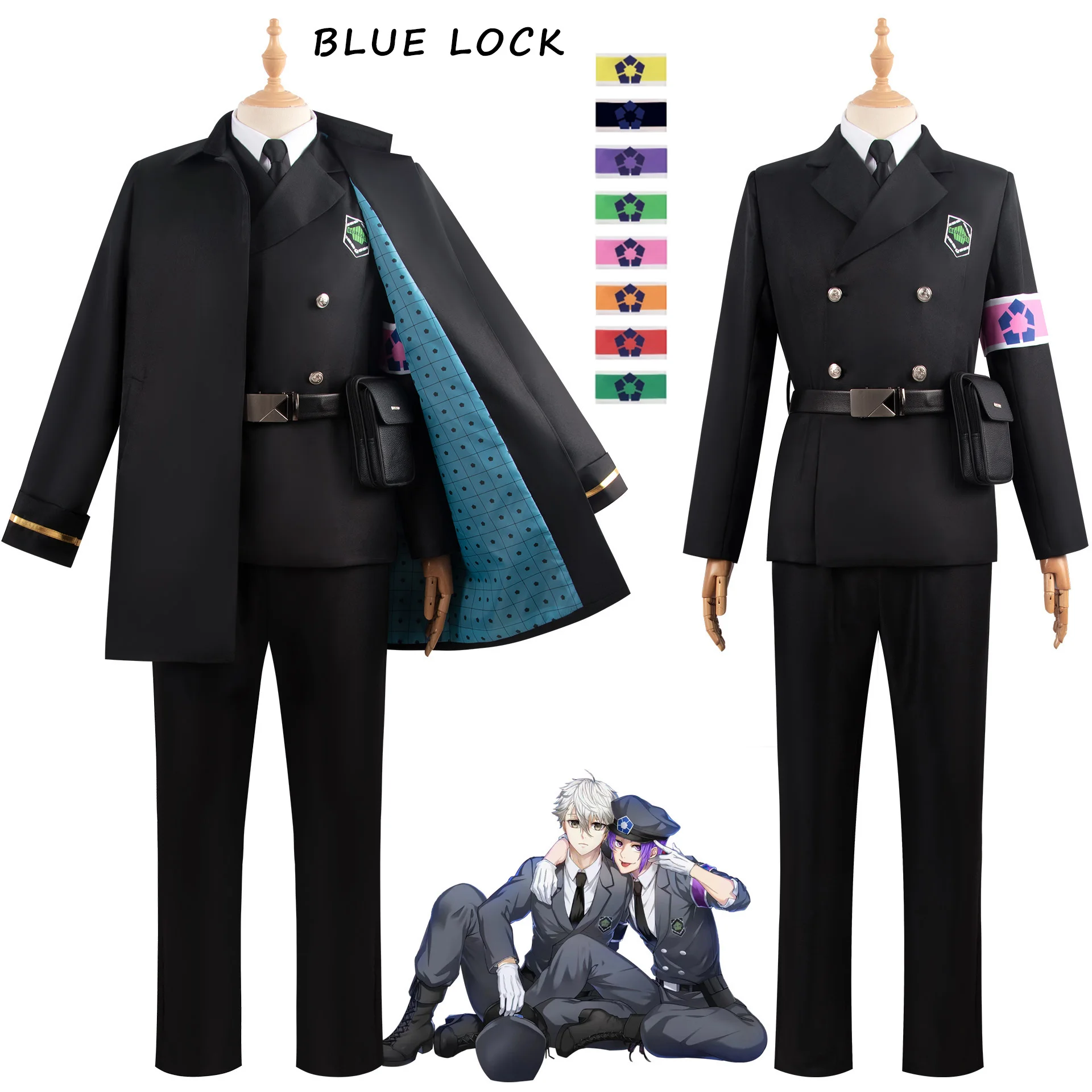 

Bachira Meguru Isagi Yoichi Nagi Seishiro Rin Itoshi Mikage Reo Cosplay Blue Lock Full Set Cos Halloween Carnival Party Costumes