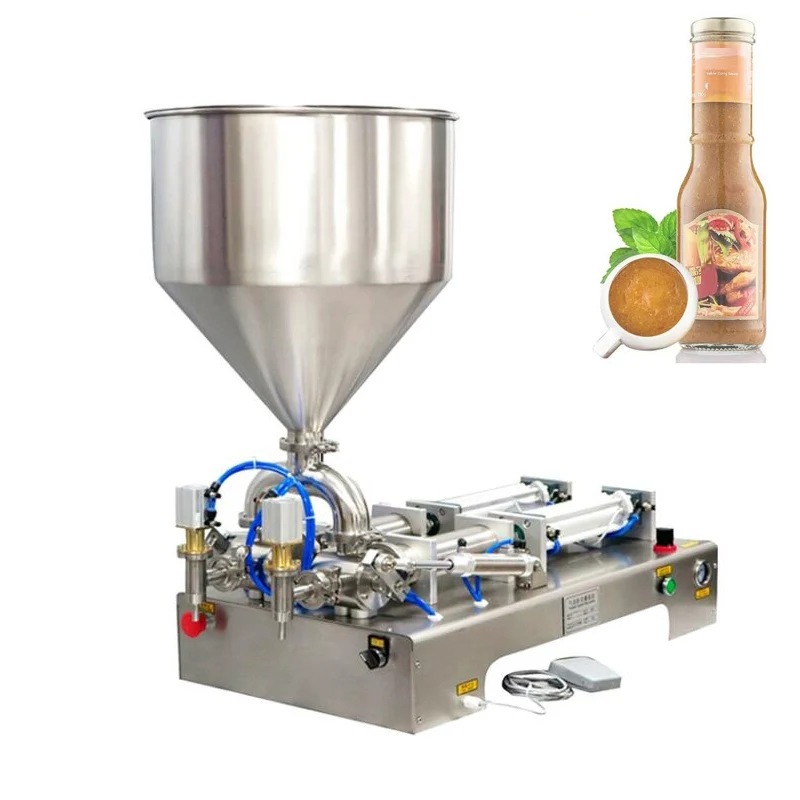 

5-5000ml Paste Liquid Filling Machine Cream Shampoo Pneumatic Piston Filler Cosmetic Toothpaste oil honey pack filling machine