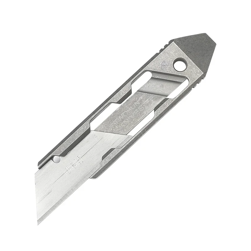 

EDC Titanium Alloy Pocket Tactical Paper Cutter Knife Unpacking Camping Pocket Outdoor Mini Utlity Knife Straight Knife Tools