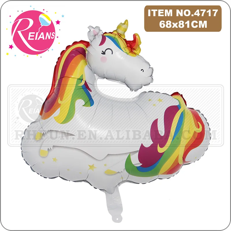 Cartoon Unicorn Horse Rainbow Cloud Foil Palloncini Ad Elio Decorazione Per Feste A Tema Animale Baby Shower Bambini Compleanno Palloncino Globos