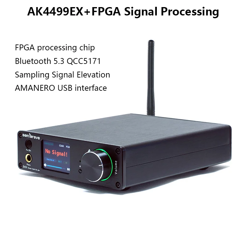 Hi-Fi аудио декодер AKM4499EX AK4191EQ DAC DSD512 32BIT 768KHz декодер не допускающий потерь QCC5171 Bluetooth 5,3 AS318B Femtosecond Crystal