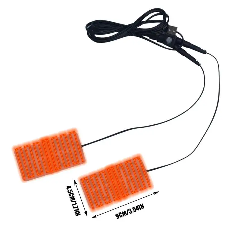 5V USB Electric Heated Insoles Foot Warmer Boots Shoes Pad Winter Outdoor Ski Warming Insoles Heating Gloves 4.5*9CM