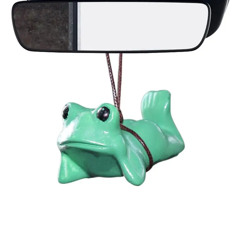 

Frog Car Pendant Swinging Frog Pendant For SUV Decorations Car Mirror Suspension Decoration For Truck Car Travel Camper