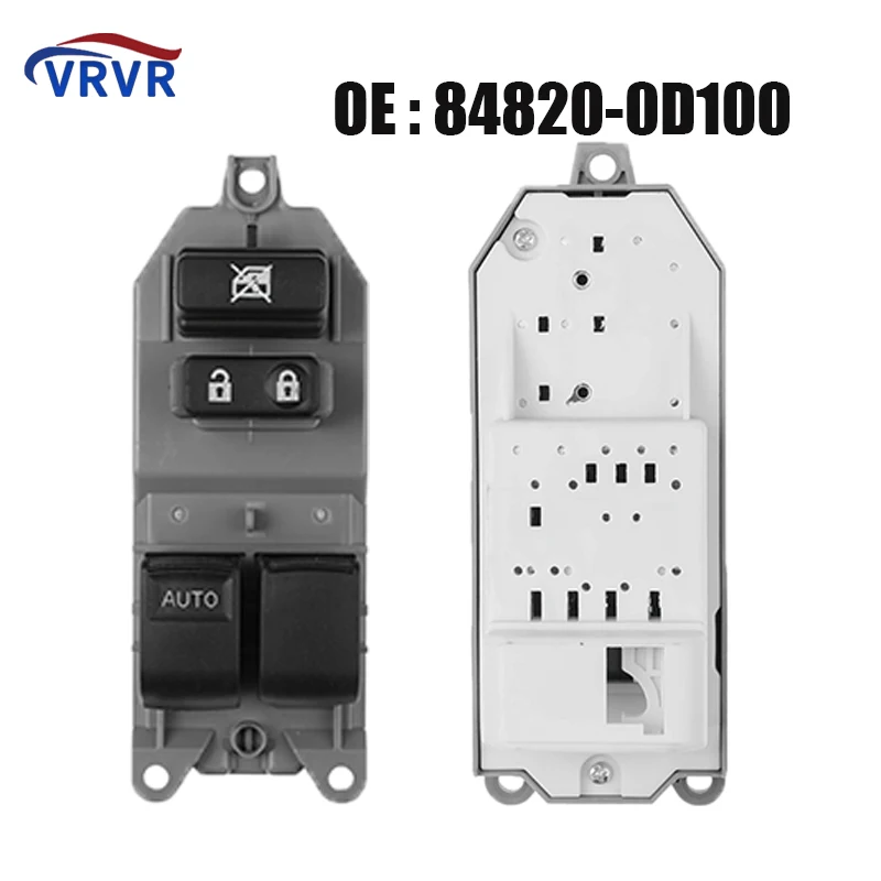 

New LHD Left Black Electric Power Master Window Switch 10 Pins 84820-0D100 848200D100 84820-02230 For Toyota Yaris 2005-2011
