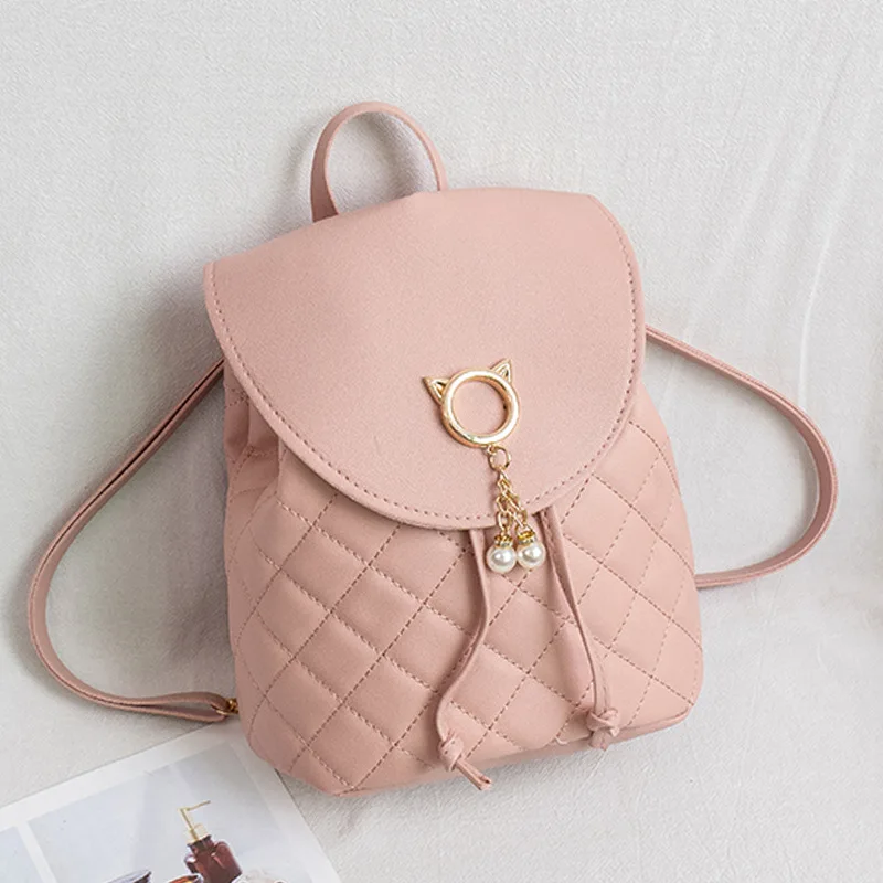 Women's Mini Kawaii Backpack 2024 Casual small Fresh sweet Fashion Gingham clamshell trend Outdoor travel сумка kawaii school