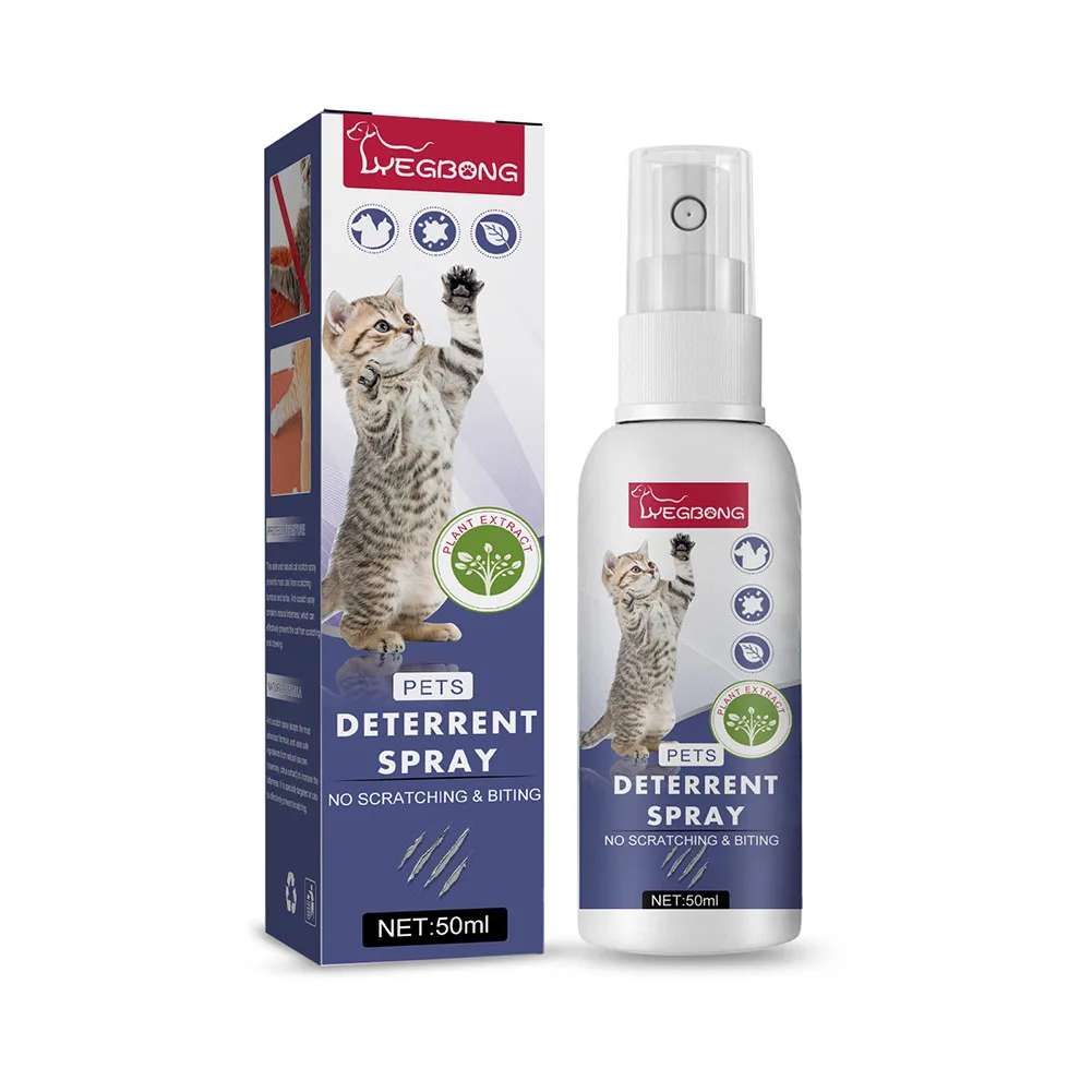 Cat Scratch Deterrent Spray Natural Scratching Training Aid Spray No Stimulation Orange Fragrance Sofa Furniture Protectors cat scratch deterrent spray
