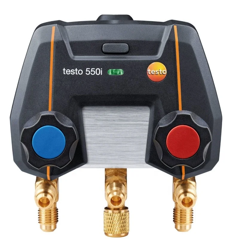 

testo 550 I digital manifold Kit is suitable for air conditioning, refrigeration systems and heat pumps - with Bluetooth support
