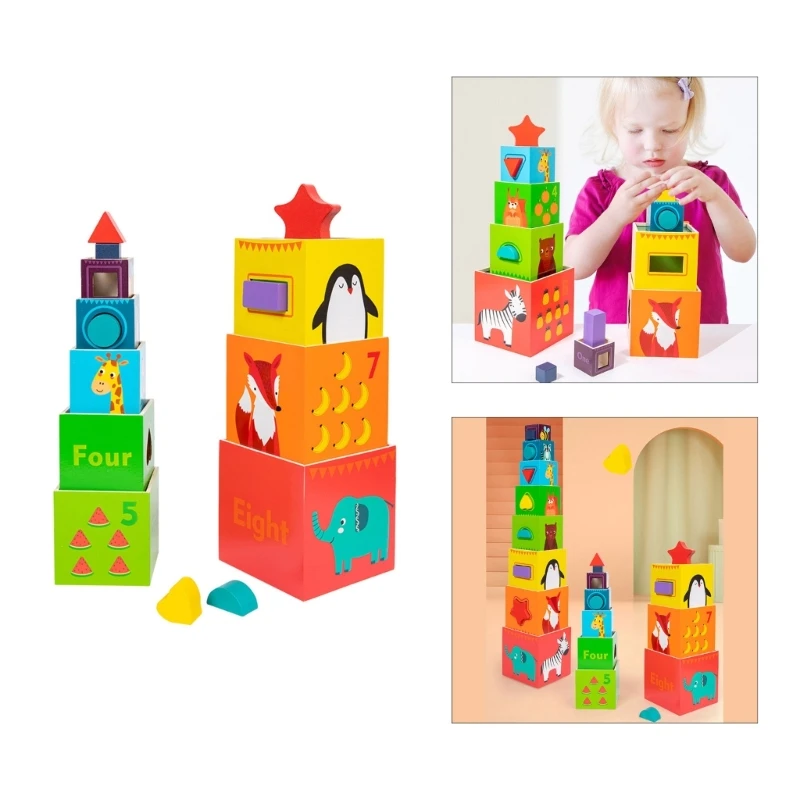 

Shape Matching Toy for Kids 3-5 Years Old Gifts Stacking Toy Motor Skill for Babies Toddlers Educational Playset