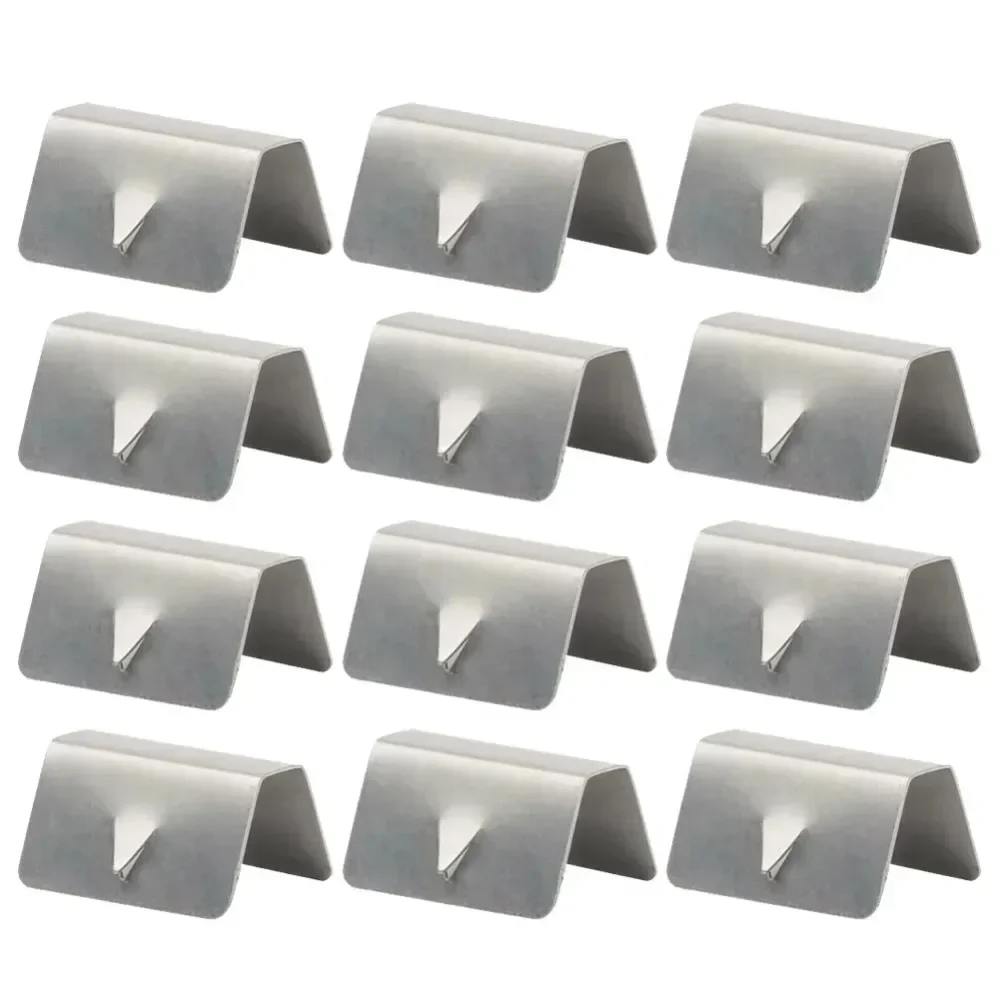 12Pcs Wind Rain Deflector Channel Clips Wind/Rain Eyebrow Clips Stainless Steel Car Window Deflectors for Heko G3 SNED