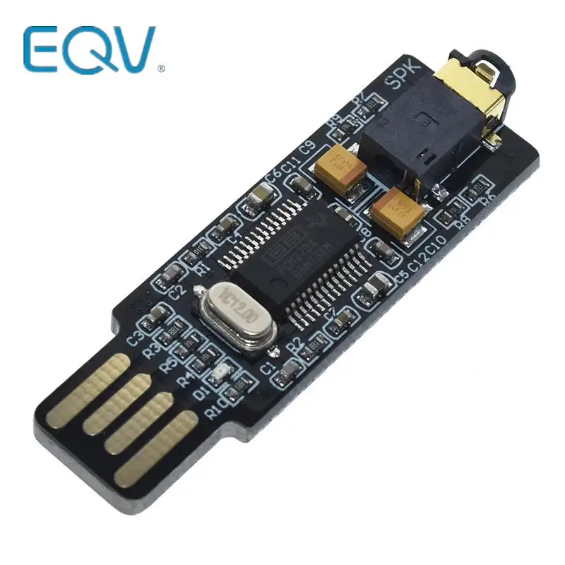 Мини PCM2704 USB Аудио Звуковая карта DAC декодер плата Бесплатный диск для ПК ноутбука