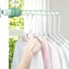 3pcs Window frame clothes hanger buckle type porous window balcony portable clothes hanger adjustable clothes hanger 4