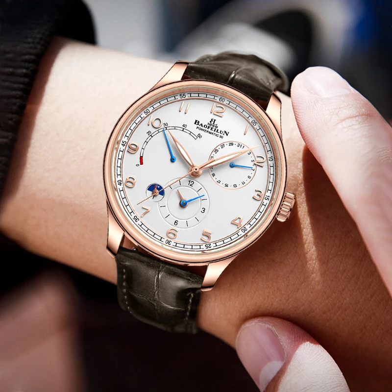 Orologio Uomo Cronografo Multifunzione – Impermeabile, Con Calendario E Luminoso, Cinturino In Pelle, Regalo Con Scatola