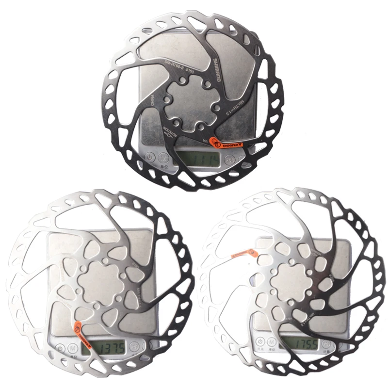 ブレーキローター,Shimano-SM-RT66 mm,160mm, 180mm, 6ボルト,樹脂