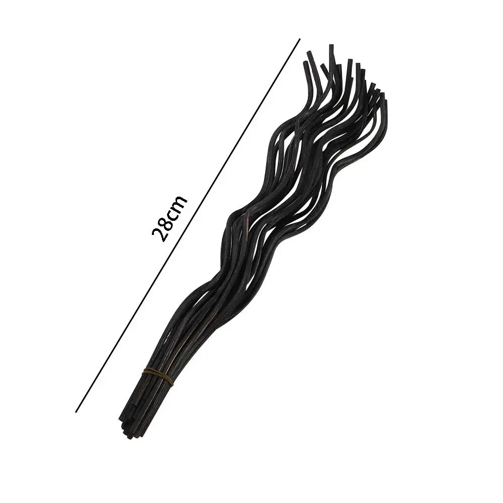 Long Wavy Diffuser Stick Reed Fragrance Home Fragrance Air Freshener Rattan Black Coffee 28CM Replacement Refill Sticks 20Pcs reed diffuser stick fragrance diffuser refill stick aroma diffuser sticks