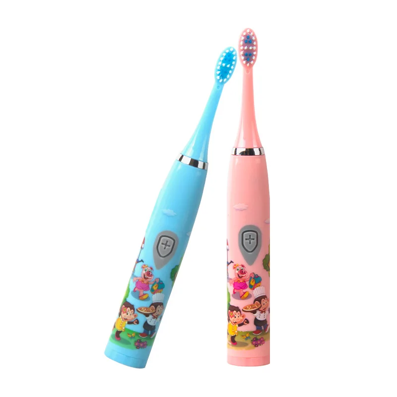 Children's 360° Cartoon Electric Toothbrush with Extra Brush Heads & Gentle Oral Care Massage