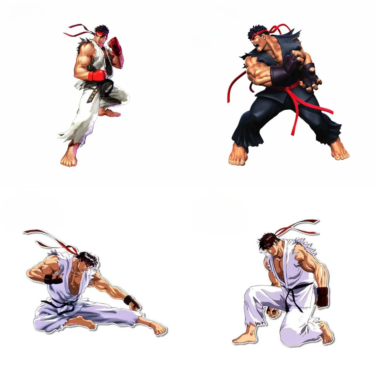 Ryu Fighter Vinyl Car Stickers Custom Printing Waterproof Decal Window Trunk VAN SUV Decoration