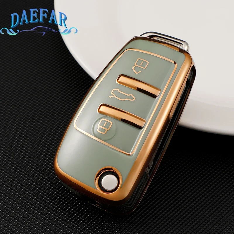 Coque De Protection Pour Clé De Voiture En Tpu, Coque Pour Audi A1 A3 8P 8L A4 A5 Gods B7 Horizon A7 C5 C6 4F Q3 Q5 Q7 Q8 Tt S3 S4 Dock Rs, Accessoire
