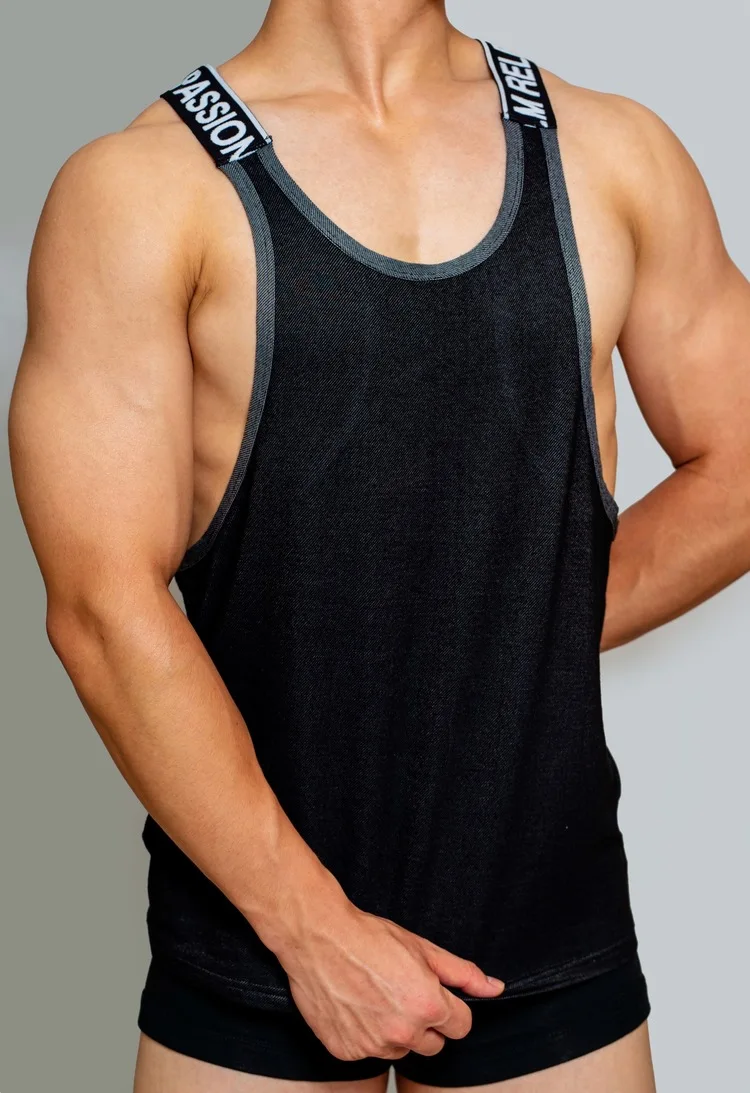 

Мужское нижнее белье, нижнее белье, сексуальная однотонная Спортивная майка с надписью, свободная Пижама для фитнеса, домашняя Повседневная Пижама