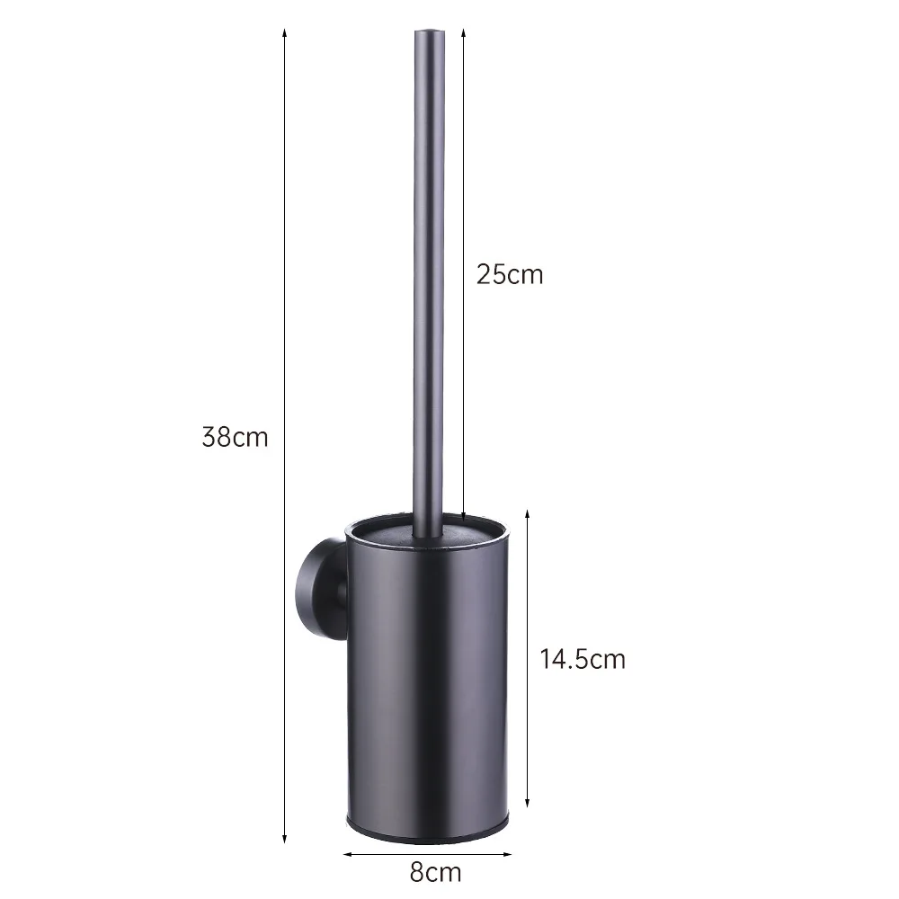 Circular type Stainless Steel Toilet Brush Bathroom Cleaning Brush Holder with Toilet Wall Mount Seven color options bathroom accessories toilet brush set toilet brush holder