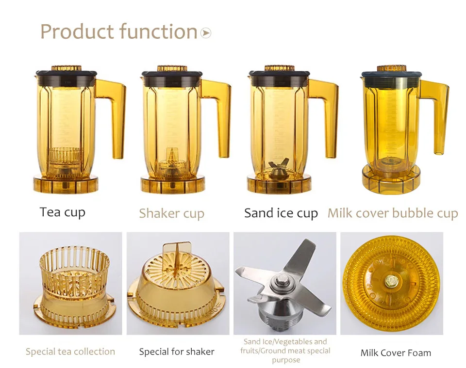ST-816/T6S Tea Brewing Machine Cup For Blender/Milk/Tea presso/Shaking 6