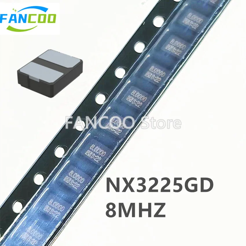 10pcs NX3225GD 8MHZ 8PF 8.000 8.000M NX3225GD-8MHZ-STD-CRA-3 NX3225GD-8MHZ SMD 3.2x2.5 2P 3225 3.2mm*2.5mm Crystal RES