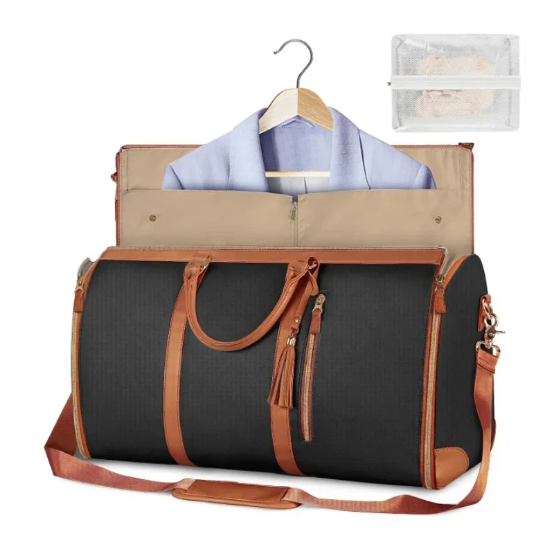 Buylor PU Foldable Travel & Gym Waterproof Tote Bag - Large Capacity Women's Handbag