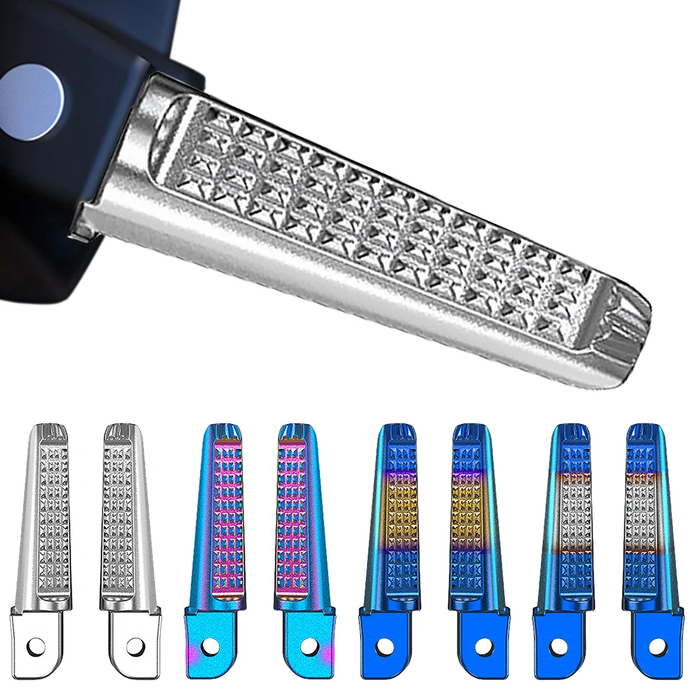 1 Pair Foot Pedal Anti-Slip Foot Rests Pegs Aluminum Alloy Rear Foot Rider Rests for Honda Phantom 150 CB190R for Yamaha