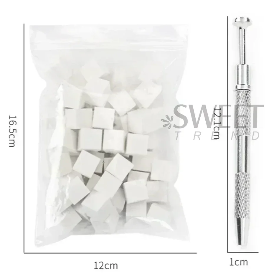 100pcs Nail Art Sponge Soft Sponges Gradient Nail Art Stamper Tools Color Fade Manicure DIY Creative Nail Sponge Gripper Tools