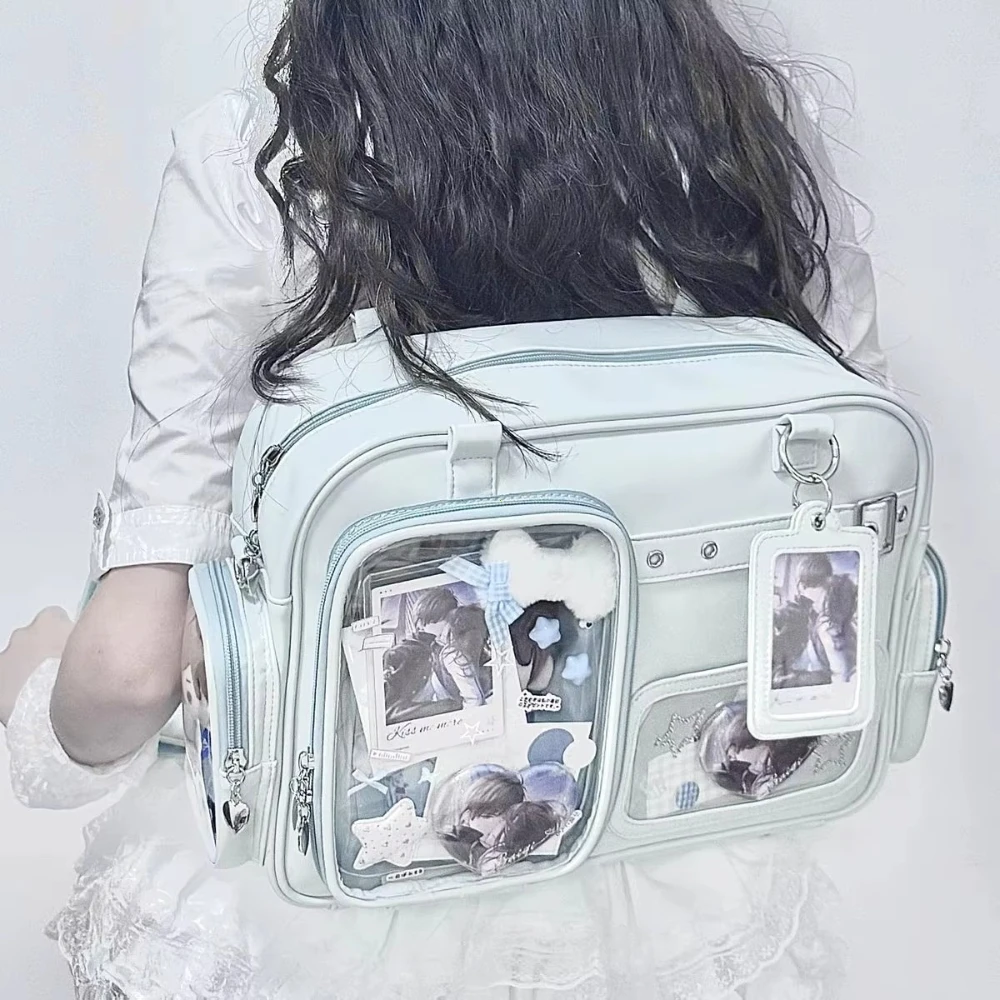 New Personalized Design for Girls' Ulzzang Ita Bags JK Uniforms Single-shoulder Backpacks Large-capacity Star-chasing Dolls Bags - 3