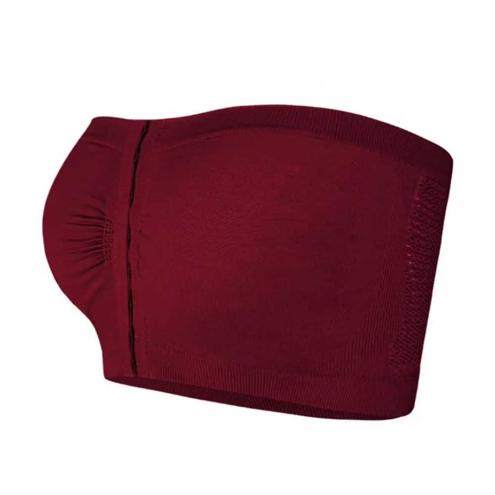 Жіночий бюстгальтер без бретелей, суцільний колір, застібка спереду, нековзкий бюстгальтер-бандо з м’якою підкладкою, бездротовий бюстгальтер Push Up Bralette, безшовний топ для жінок